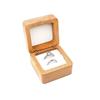 Velvet Wood Rings Box Retro Ring Earring Holder Simple Earrings Display Tray  Jewelry Storage Box