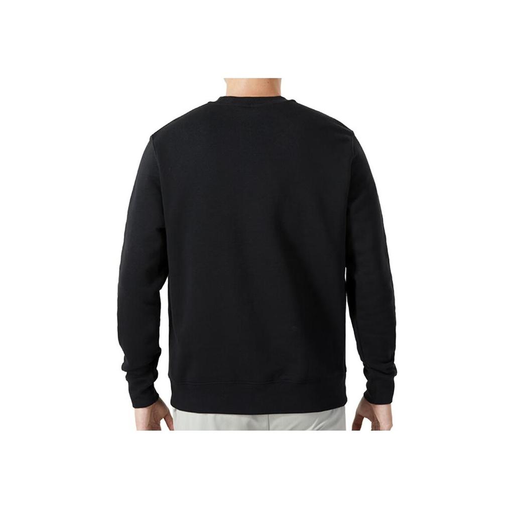 Nike Alphabet Crew Neck Casual Long Sleeve Толстовка Мужская Топы Черный FB8436-010