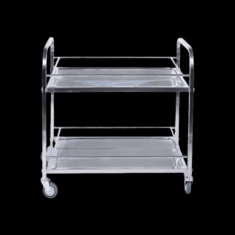 Aishangla 2-Tier Stainless Steel Serving Cart