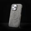 Роскошный однотонный кожаный магнитный чехол для iPhone 15 14 Pro Max 13 12 Pro Samsung S24 S23 Ультра мягкий противоударный чехол для телефона Magsafe