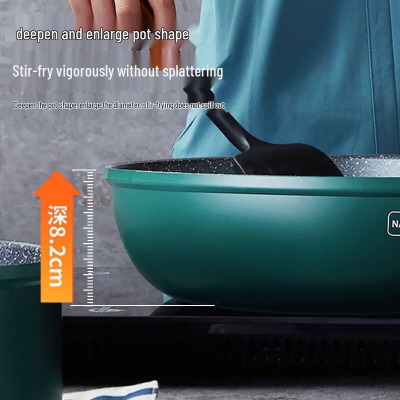 ASD Avocado Green Non-Stick Wok Pan