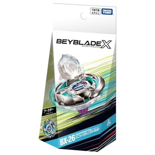 TAKARA TOMY BEYBLADE X Beyblade X BX-26 Booster Unicorn Sting 5-60GP, большой