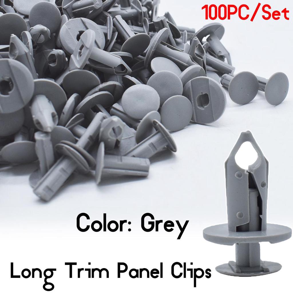 100PC For VW Transporter T4 T5 T6 Volkswagen Caravelle Multivan Longer Long Trim Panel Clips Carpet Lining Plastic Retainer Fasteners Fixing Buckles