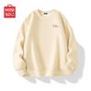 MINISO Men's Relaxed Fit Fleece Lined Crew Neck Sweatshirt