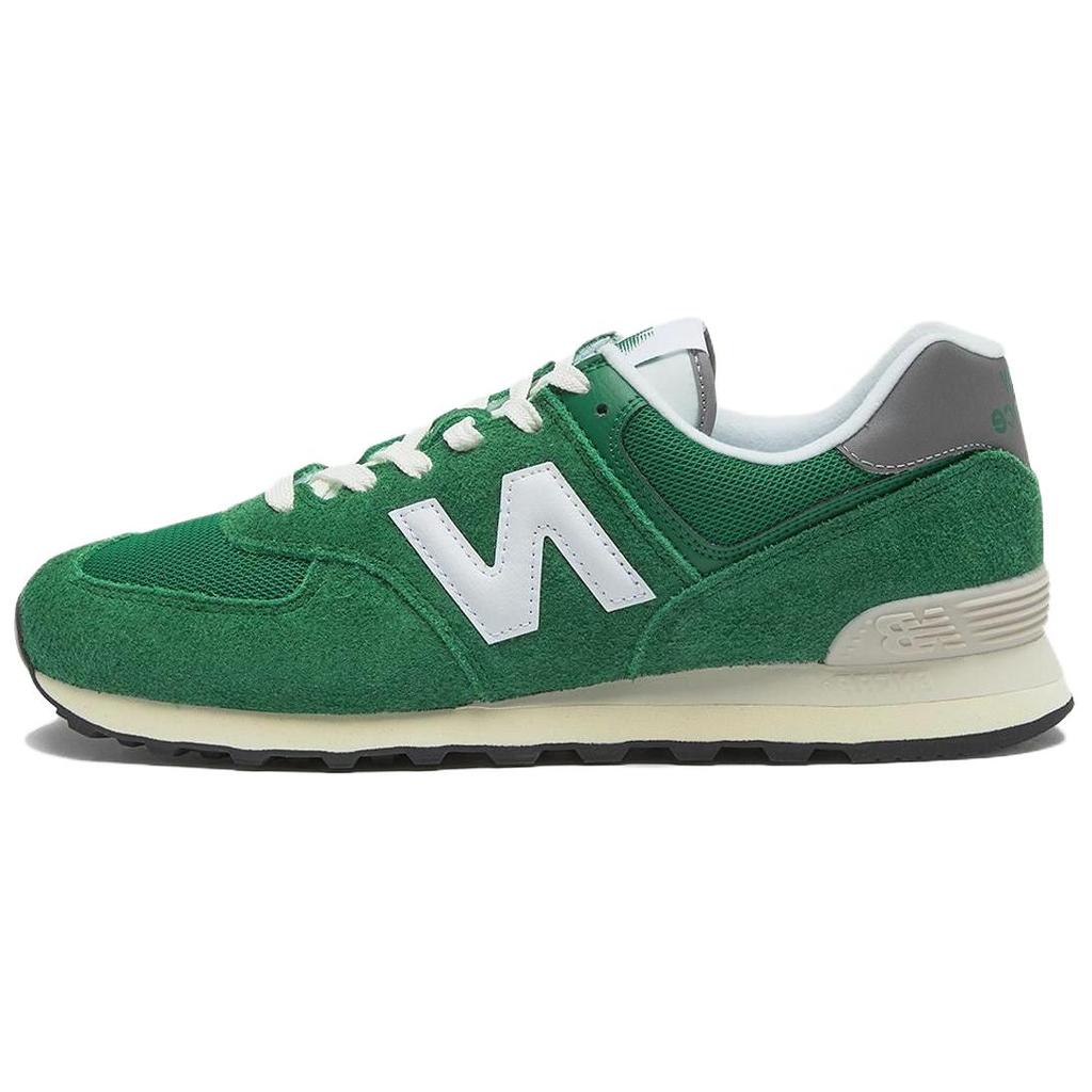 New Balance Nb 574 Мягкие Удобные Низкие Повседневные Кроссовки Унисекс Зеленый Белый U574HSB