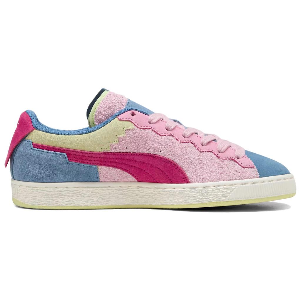 Игра в кальмара x Puma Suede M.C. Кроссовки унисекс с принтом литографии Эшера розово-голубые-горизонт орхидея-тень 399428-01