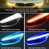 2 шт. светодиодные полосы для автомобильных фар, супер яркие, гибкие, водонепроницаемые, простая установка, светодиодные полосы дневных ходовых огней, универсальные автомобильные аксессуары