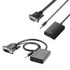 VGA к Конвертерам Звуковой Видео Кабель Адаптер Вход VGA Выход HDMI-совместимый для Компьютера Ноутбука ТВ Проекторов