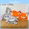 Hopps Judy Zootopia Nick Wilde Plush Crossbody Bag Handbag Cartoon Gift Fashion
