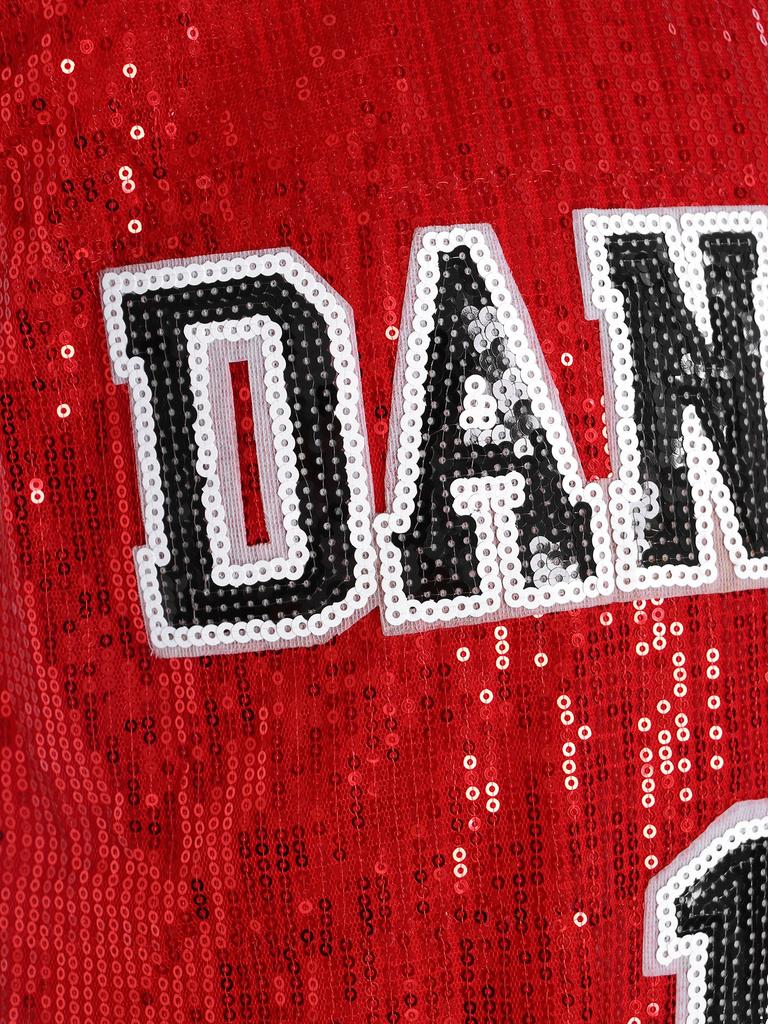 Костюм для девочек, платье без рукавов, расшитое пайетками, с носками