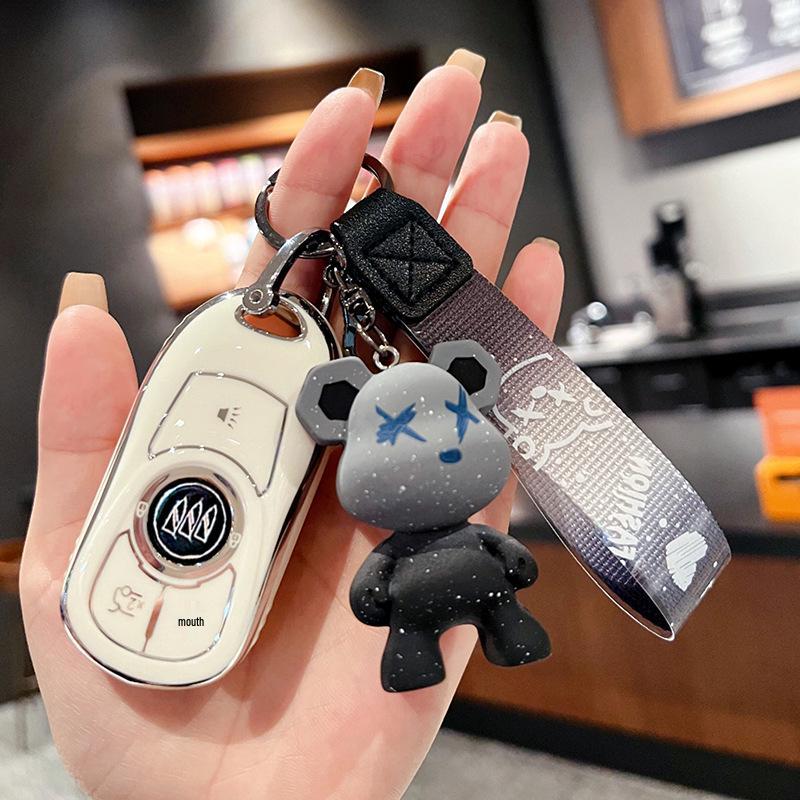 Премиальный чехол для ключей для автомобилей Buick Regal, Envision, GL8, LaCrosse, Enclave, GX и Weilan 7 - Женская сумка-ракушка с пряжкой