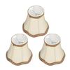 3Pcs E14 Clip On Lamp Shade Indoor Modern Fabric Candle Chandelier Lampshade for Home Hall Hotel