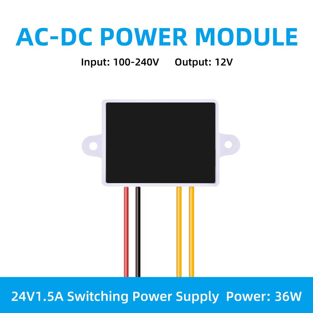 Модуль питания AC-DC Преобразователь переменного тока 100В-240В 220В в постоянный ток 12В 3А 24В 1.5А Плата импульсного источника питания AC-DC 36Вт