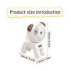 Portable Handheld Fan, Mini Dog USB Fan, Rechargeable Fan with 3 Speeds, Adjustable Wind Power, Small Electric Fan