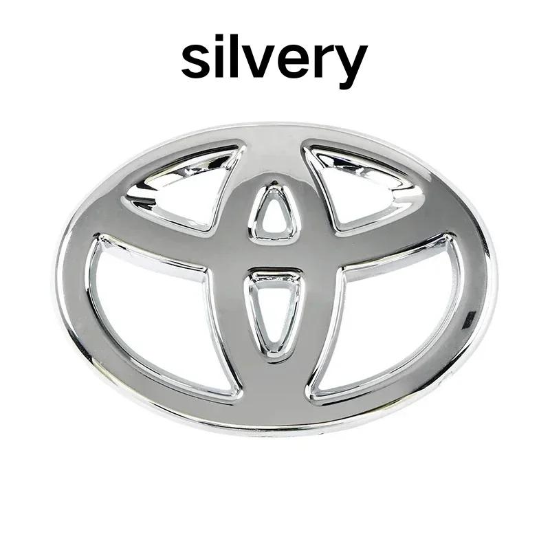 W1121PC Car Steering Wheel Decorative Sticker 6.5X4.5cm Carbon fiber Emblem For Toyota Hilux Prius Avensis Verso Corolla Camry