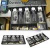 Cash Register Drawer Insert Tray with Multi Compartments Money Storage Box Durable Construction Arc-shaped Design Multiple Dividers