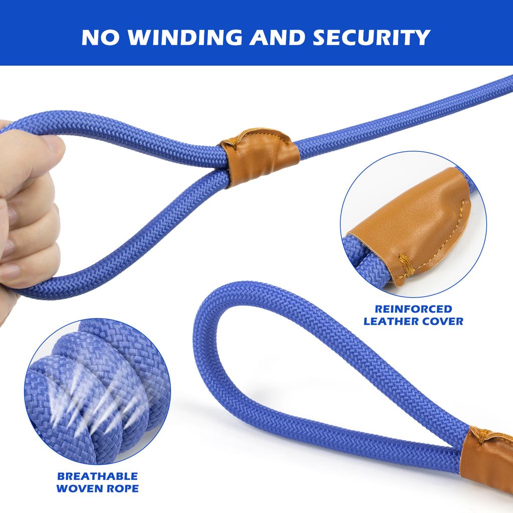 Поводок для средней и крупной собаки 1,5 м 2,1 м Легкий и удобный тренировочный поводок для больших собак