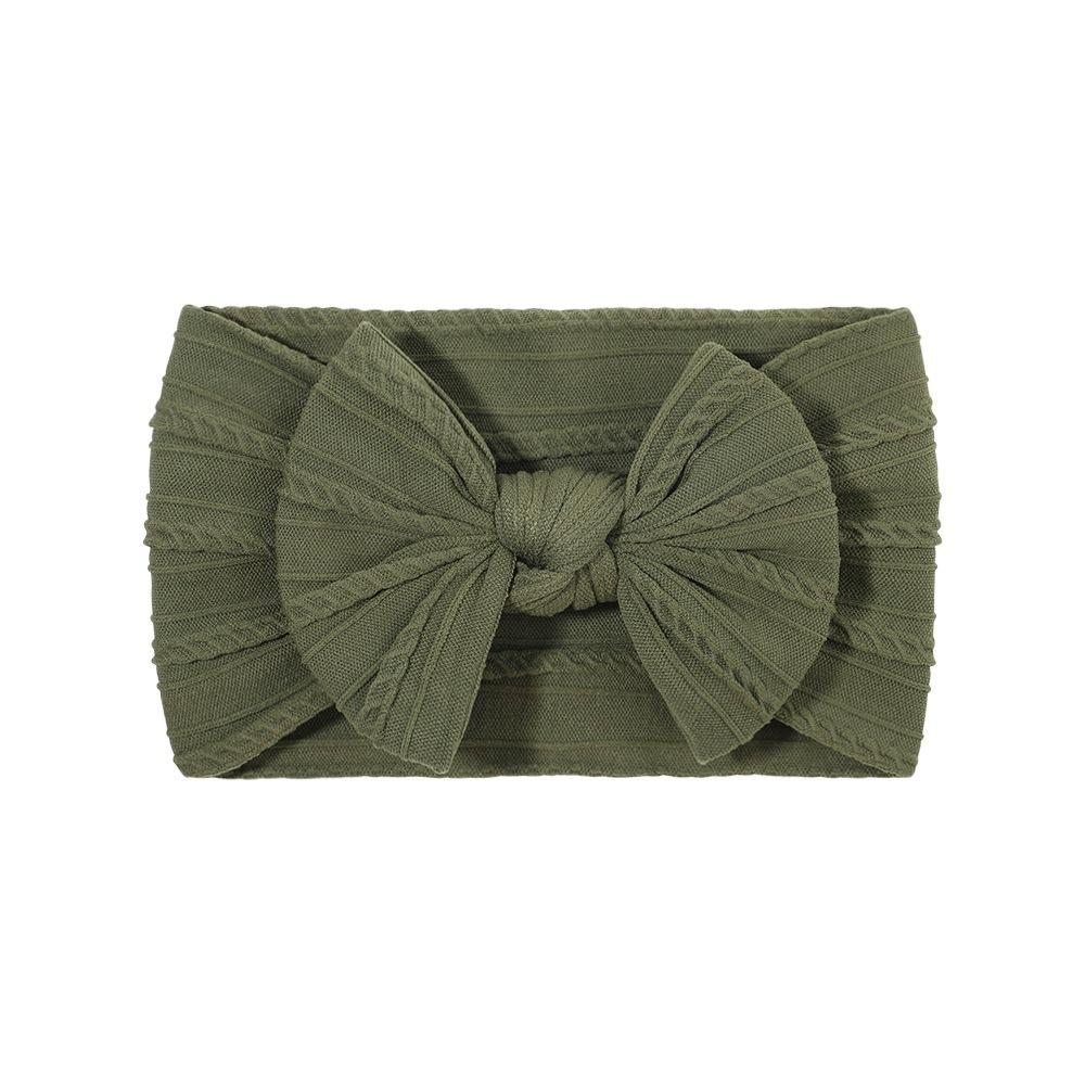 Детская повязка на голову, Эластичная повязка с широким краем и бантом