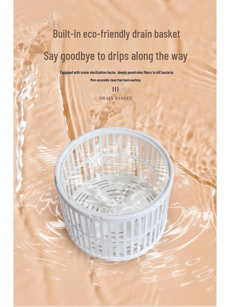 Портативная умная мини-стиральная машина-турбина для нижнего белья, трусов и носков с озоновой очисткой