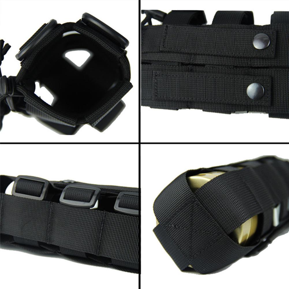 Сумка для фляги Molle Многоцелевая сумка-держатель для походной фляги Переноска для туристического чайника для пешего туризма, велоспорта, рыбалки