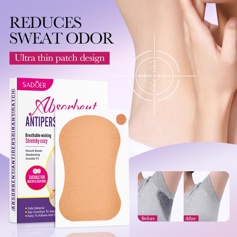Moisture-absorbing and antiperspirant patch 12pes summer underarm antiperspirant patch skin care products
