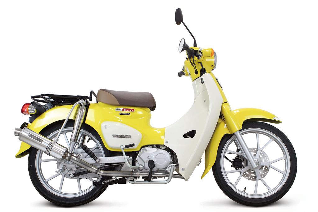 Специальные детали глушитель бомбардировщика TAKEGAWA Up Type Super Cub Cub 110 Silver 110/Cross 04-02-0370