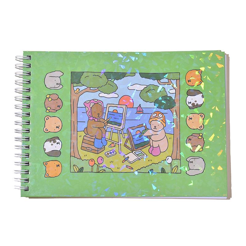 Креативная интересная раскраска для детей, милая тема животных, книга для граффити, раскраска Bobbie Goods