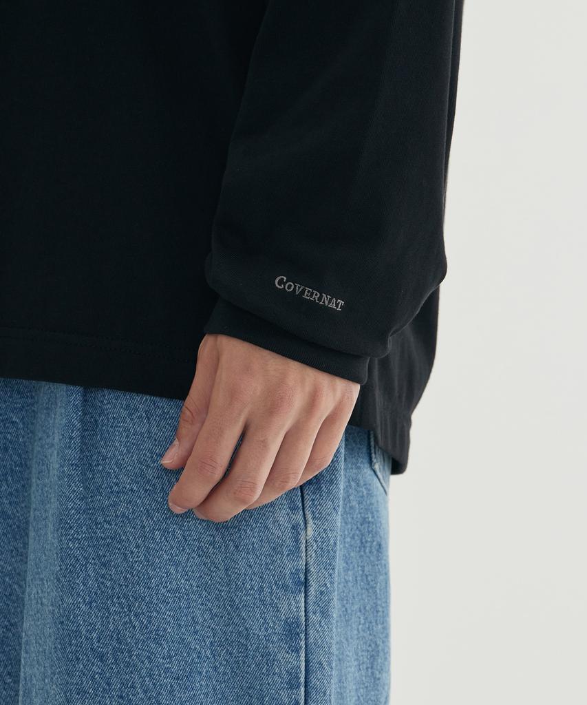 COVERNAT Signature Symbol Long Sleeve Off White