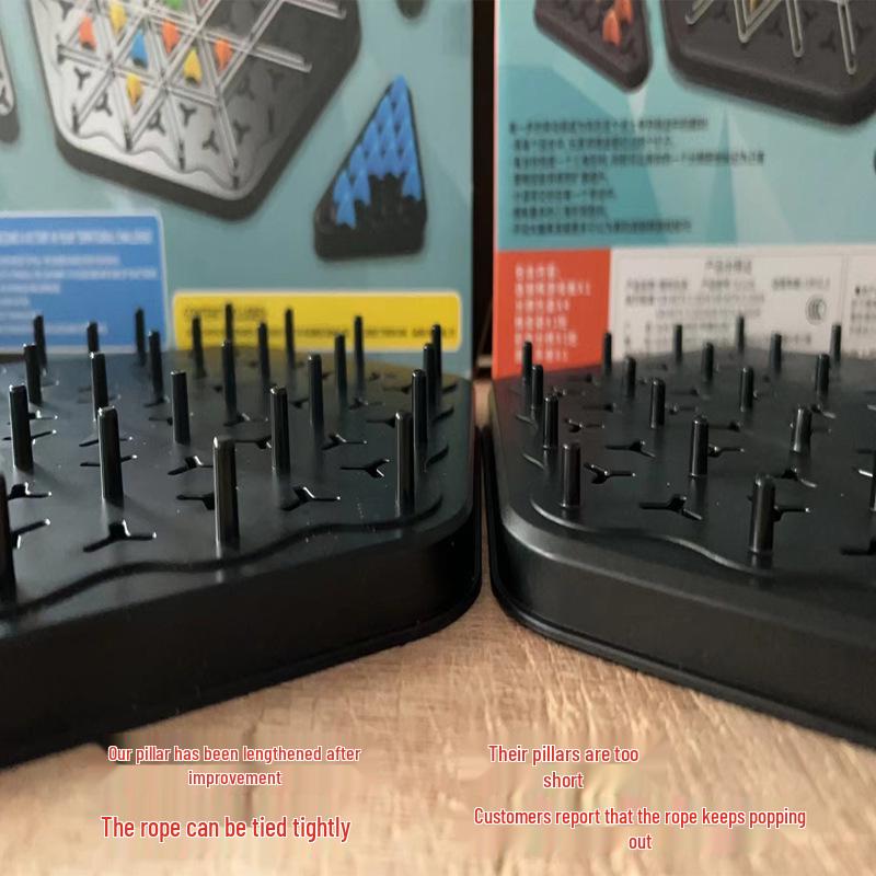 Геометрическая шахматная головоломка с треугольником: Игрушка для раннего развития для логического мышления и взаимодействия родителей и детей