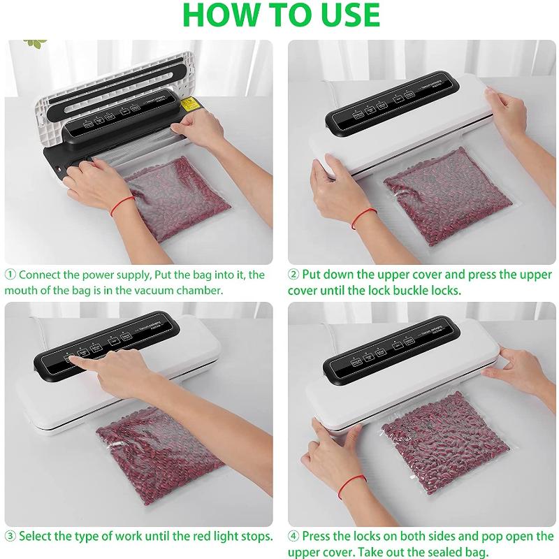 Вакуумная запечатывающая машина Вакуумная запечатывающая машина для упаковки пищевых продуктов Небольшая бытовая машина для запечатывания пластика