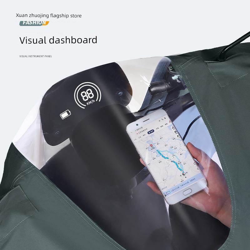Electric Vehicle Raincoat, Rainproof for Adults, Full-Body Protection Against Heavy Rain, Thickened and Extended, Full-Body Motorcycle-Specific Rain
