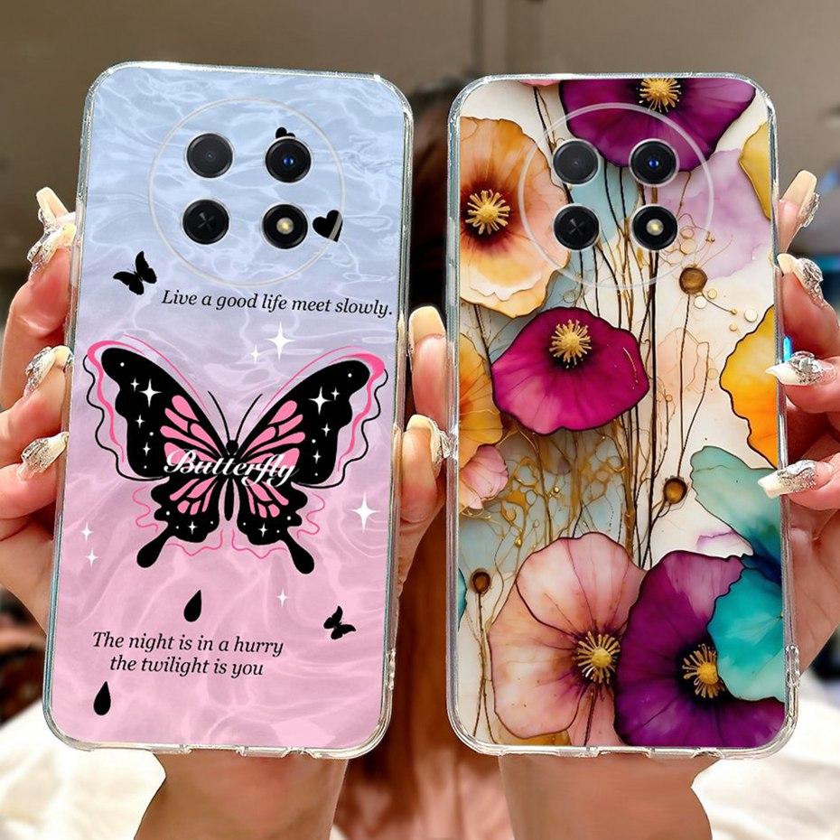 Cute Painting Phone Case For Huawei Nova Y91 Y90 Soft Silicone TPU Back Cover For Huawei NovaY90 NovaY91 Cases Bumpers