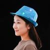 Новое модное платье для танцевальной вечеринки со светодиодной вспышкой Fedora Trilby Sequin Panama Cap Jazz Hat