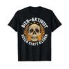 Beer Activist Heben Statt Kleben Funny T Shirt Black Vintage Washed Homme Slightly Streetwear Casual Breathable