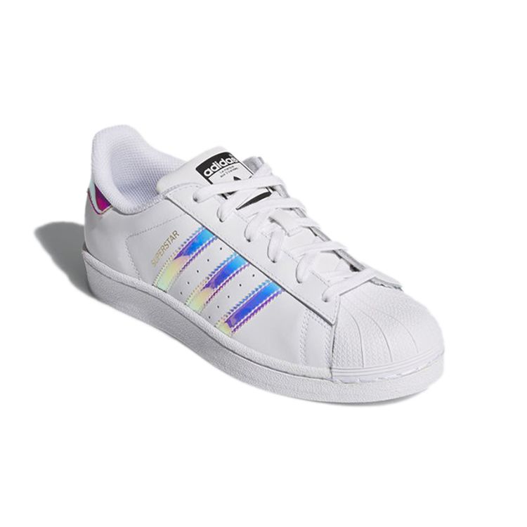 adidas Оригинальные Superstar Cf Удобные Низкие Кеды для Скейтбординга Белый Лазер Детские Кроссовки AQ6279