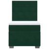 Maison Exclusive - Sommier à lattes de lit et matelas Vert foncé 80x200 cm Velours