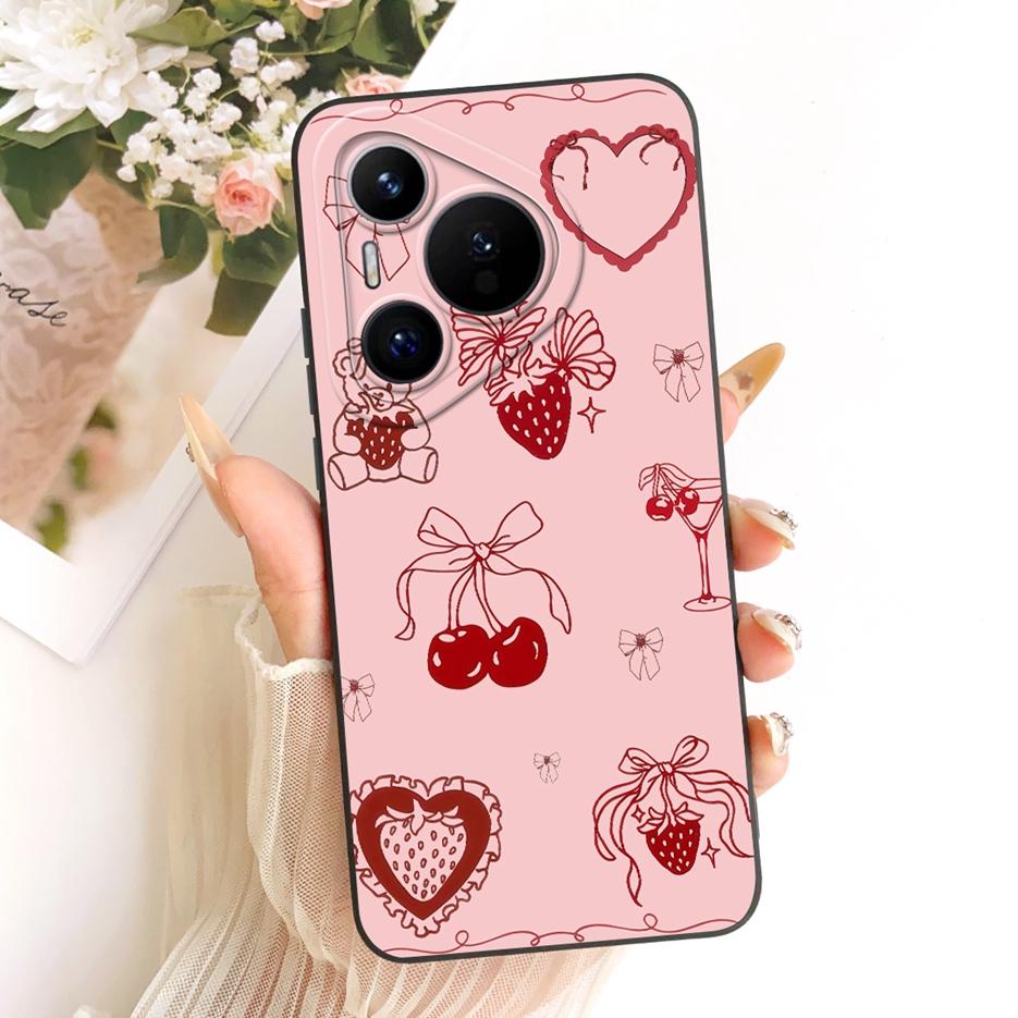 Чехол для Huawei Pura 70 Pro Pura70 Pro+ Новый Цветочный Конфетный Расписной Чехол Мягкий Силиконовый Чехол для Телефона Для Huawei Pura 70 Ultra Fundas