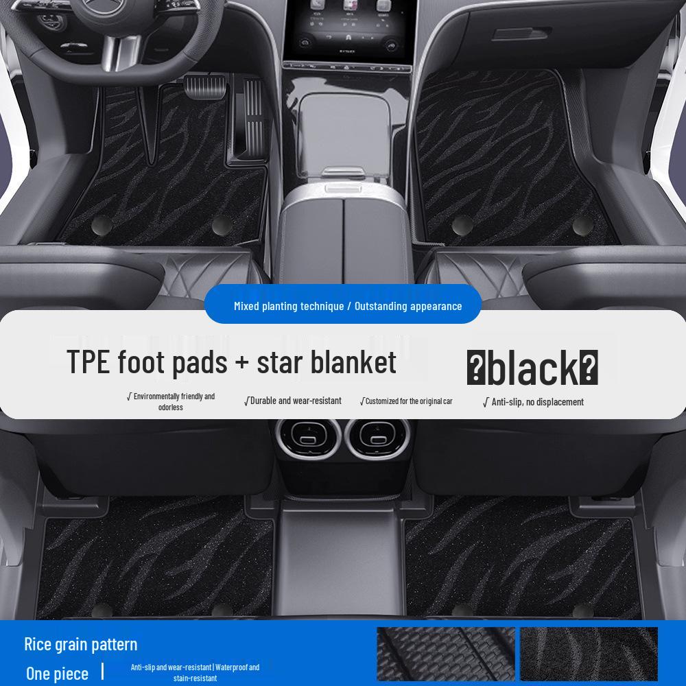 Совместимые ТПЭ коврики и накладки на пороги для Mercedes-Benz A, C, E-Class, L, GLA, GLB, GLC - Полное покрытие
