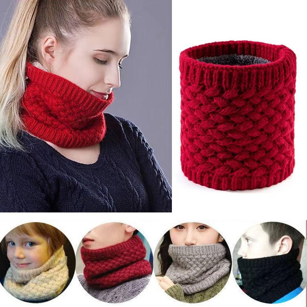 Plush Neck Warmer Thickened Lining Sport Scarf Fashion Neck Scarves