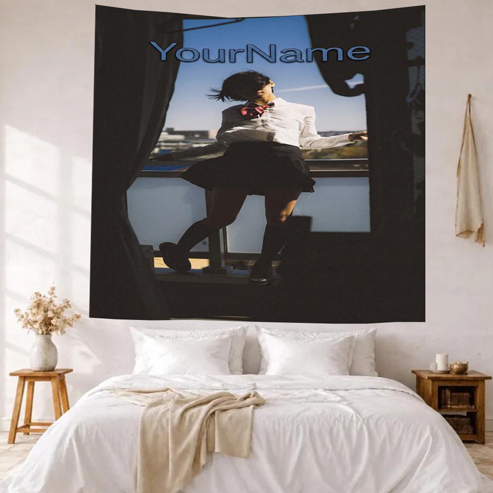 Haaland Custom Your Name Wall Decor Tapestry Art For Pet Memorial Birthdaywedding Party Backdrop Family Gift