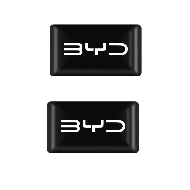 2/5/10Pcs Carbon Fiber Steering Wheel Car Emblem 3D Stickers For BYD All Model S6 S7 S8 F3 F6 F0 M6 G3 G5 G7 E6 L3 Car Styling