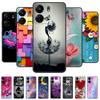 Для Xiaomi Redmi 13C Чехол Мраморный Чехол для Телефона Мягкий Силикон Ударопрочный ТПУ Funda Для Redmi 13C 13 C Capa Милый Принт Защита