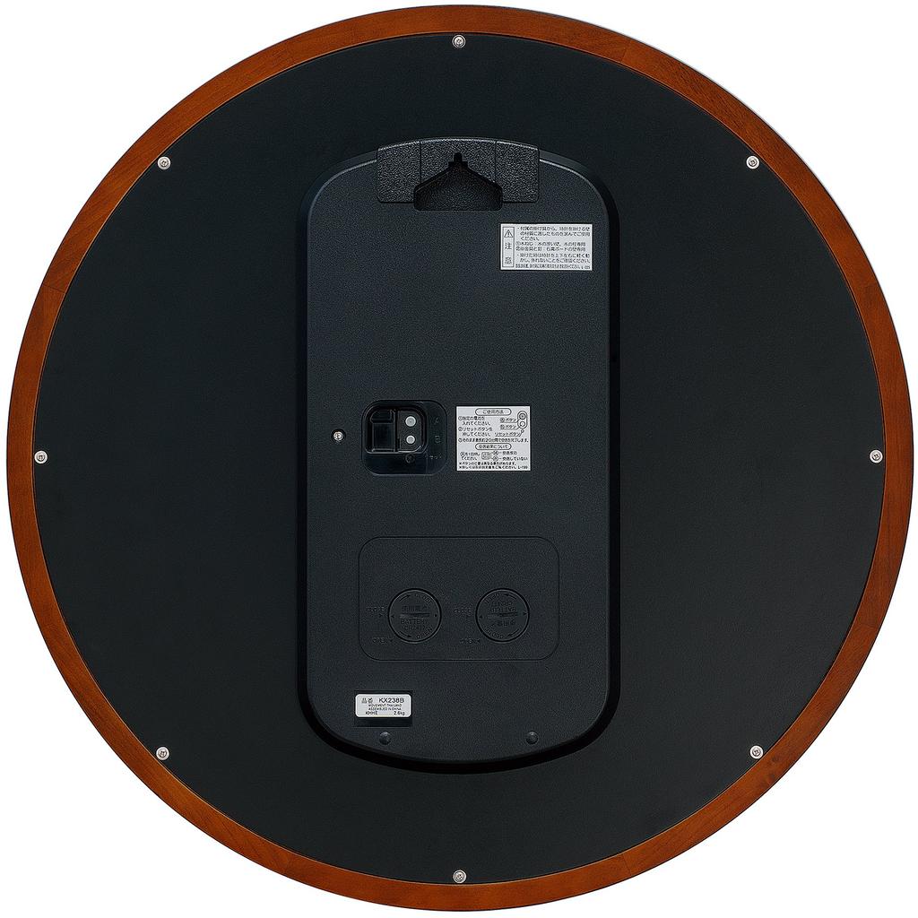 Seiko Часы настенные часы офисного типа радио аналоговые большие деревянные рамки коричневого дерева KX238B