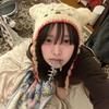 Hand-crocheted Ushanka Trapper Cat Ear Beanie Hat