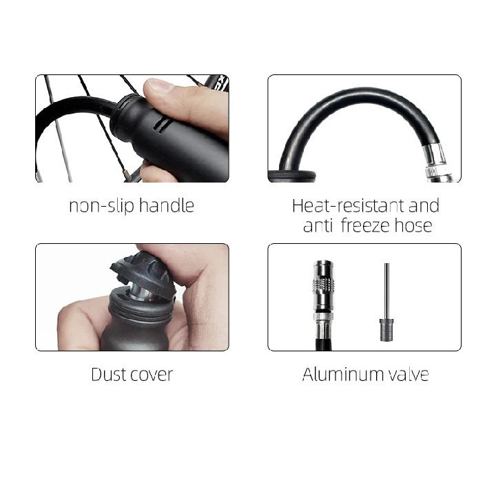 Bicycle Pump Portable Mini Bicycle Pump Cycling Hand Air Pump Ball Tire Inflator Schrader Presta Valve MTB Road Bike Accessories
