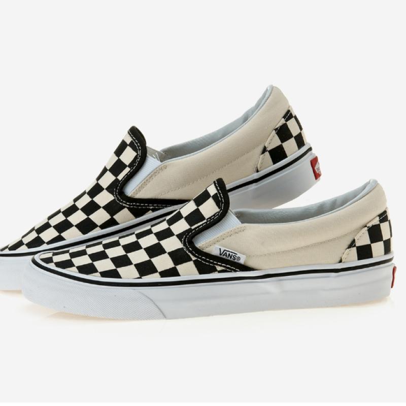 Vans Classic Slip On   Black And White Checker White Vn 0eyebww Black And White Checker White