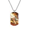 Tanjiro Nezuko Inosuke Zuhira Stainless Steel Color Printed Necklace Collection Holiday Gifts