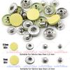 12.5/15Mm Metal Buttons Leather Snap Fasteners Round Duty Sewing Accessories Color Button For Clothes Jackets Bags Leathercrafts