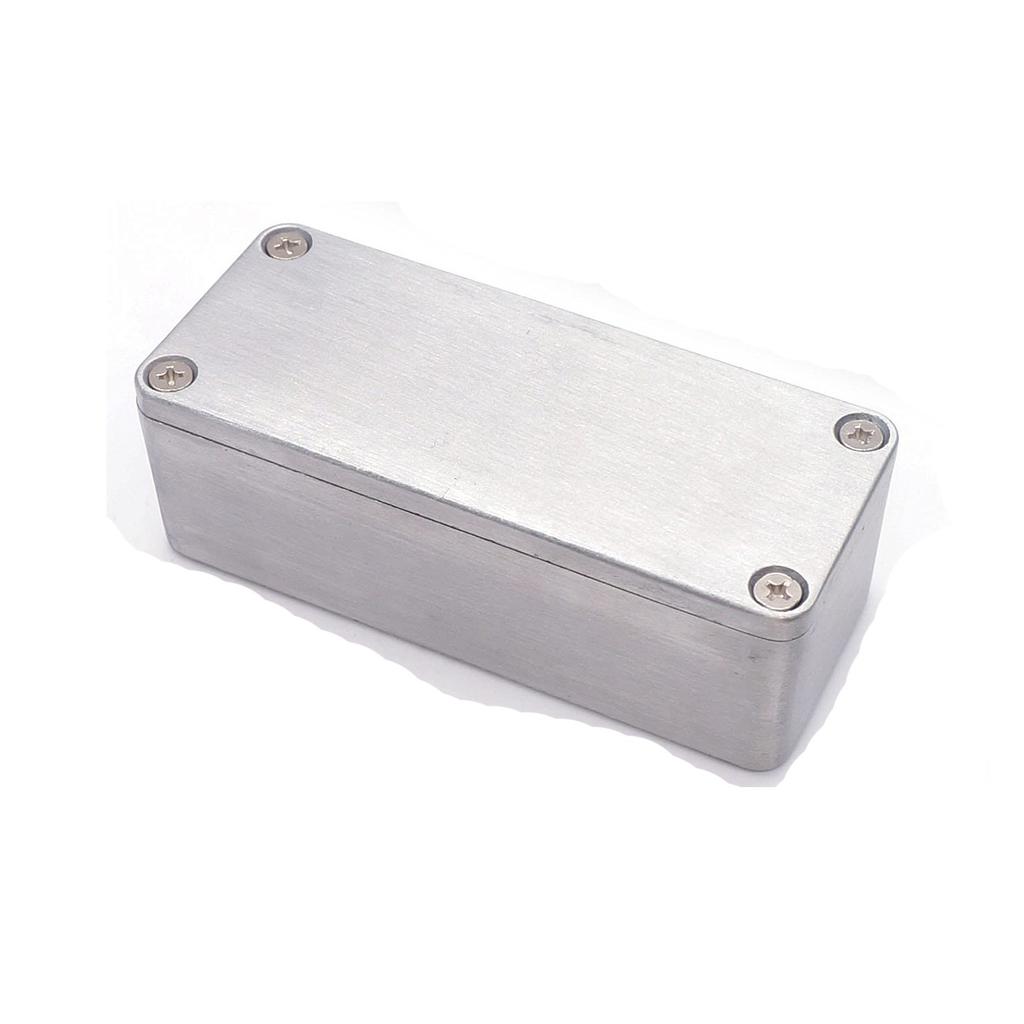Guitar Effect Aluminum Box 90mmX40mmX30mm Aluminum Box Silver
