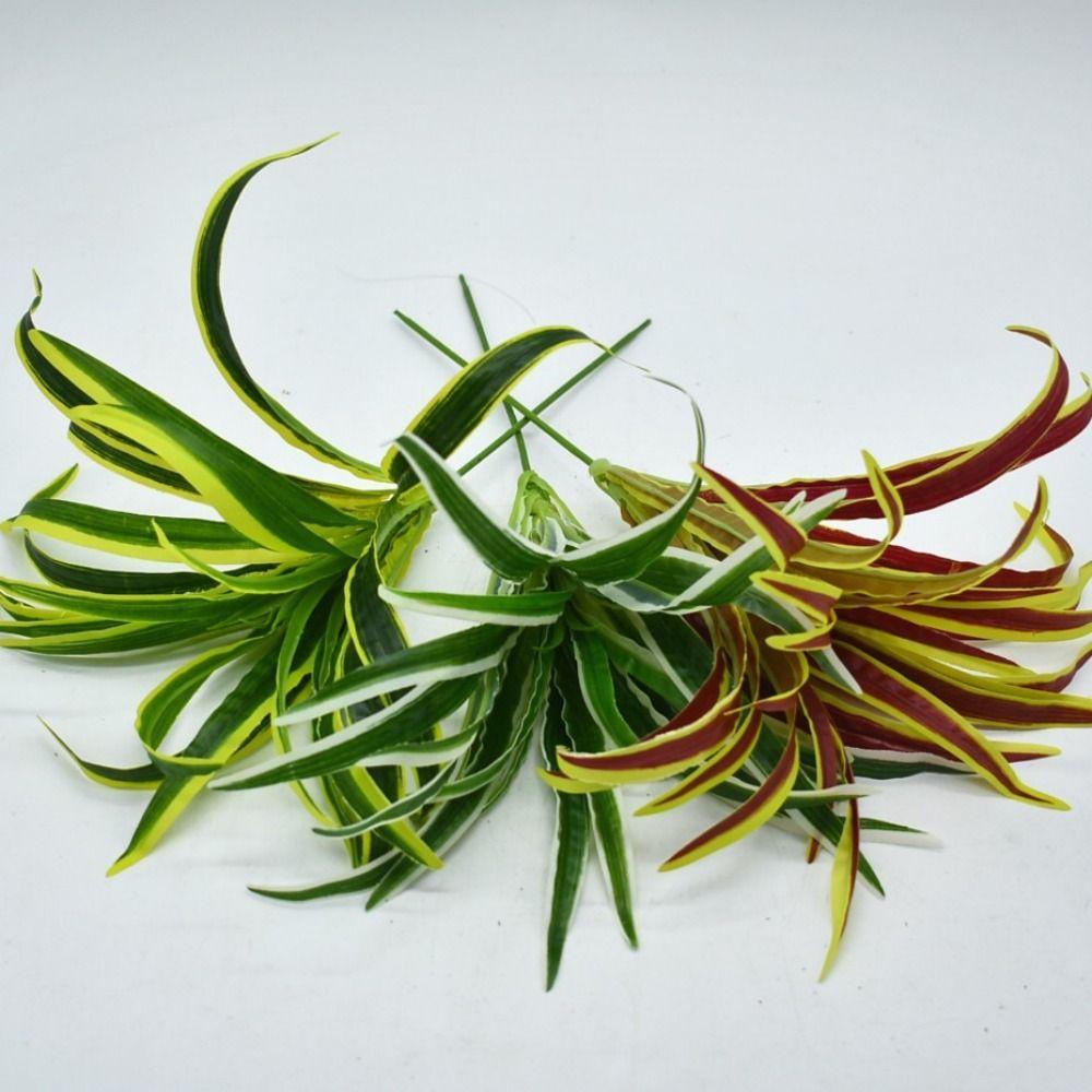Green Plants Artificial Chlorophytum Plants Plastic Fake Plant  Home Garden Decor